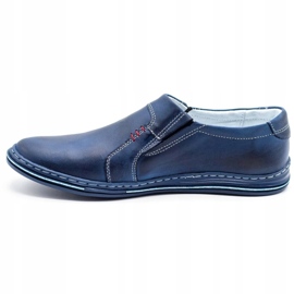 Polbut Herren Lederschuhe 334 marineblau 2
