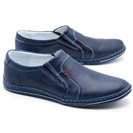 Polbut Herren Lederschuhe 334 marineblau 3