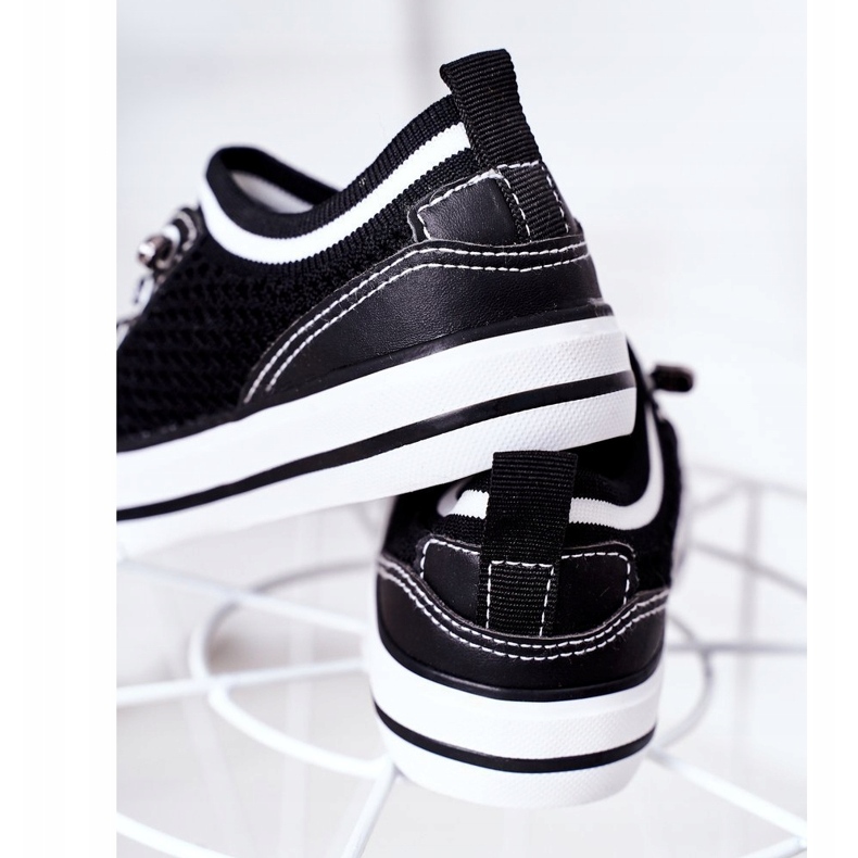 Apawwa Kinder Airy Black Kids Club Sneakers schwarz 4