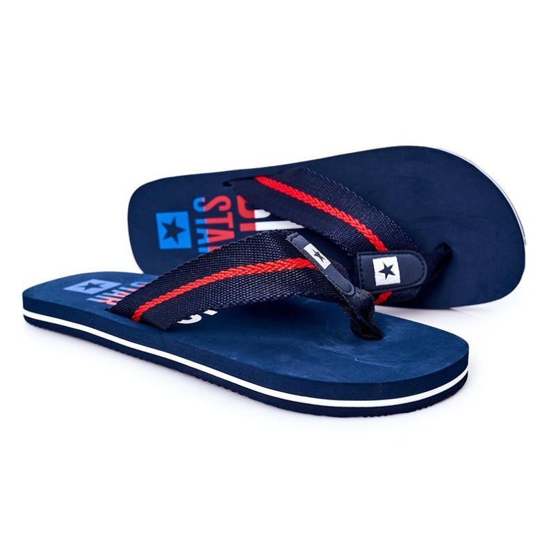 Herren Flip-Flops Big Star FF174478 Marineblau navy blau 1