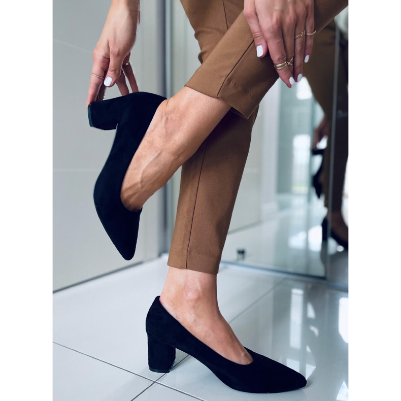 Pumps auf High Heels Mindy Black schwarz 2