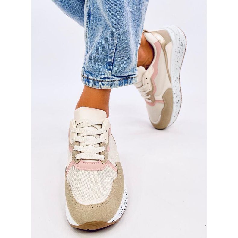 Truth Khaki Sneaker für Damen beige rosa golden 1