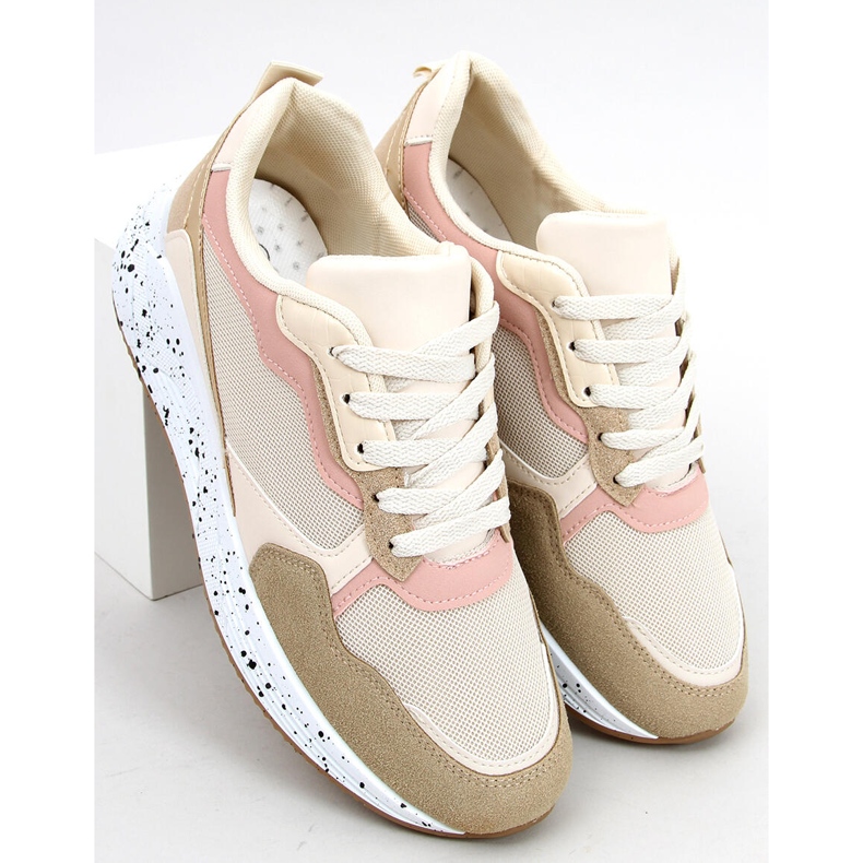 Truth Khaki Sneaker für Damen beige rosa golden 2