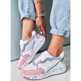 Damenschuhe Truth White weiß blau rosa silber- 1