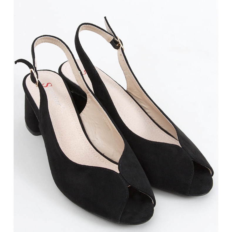 Venus Schwarze Sandaletten 1