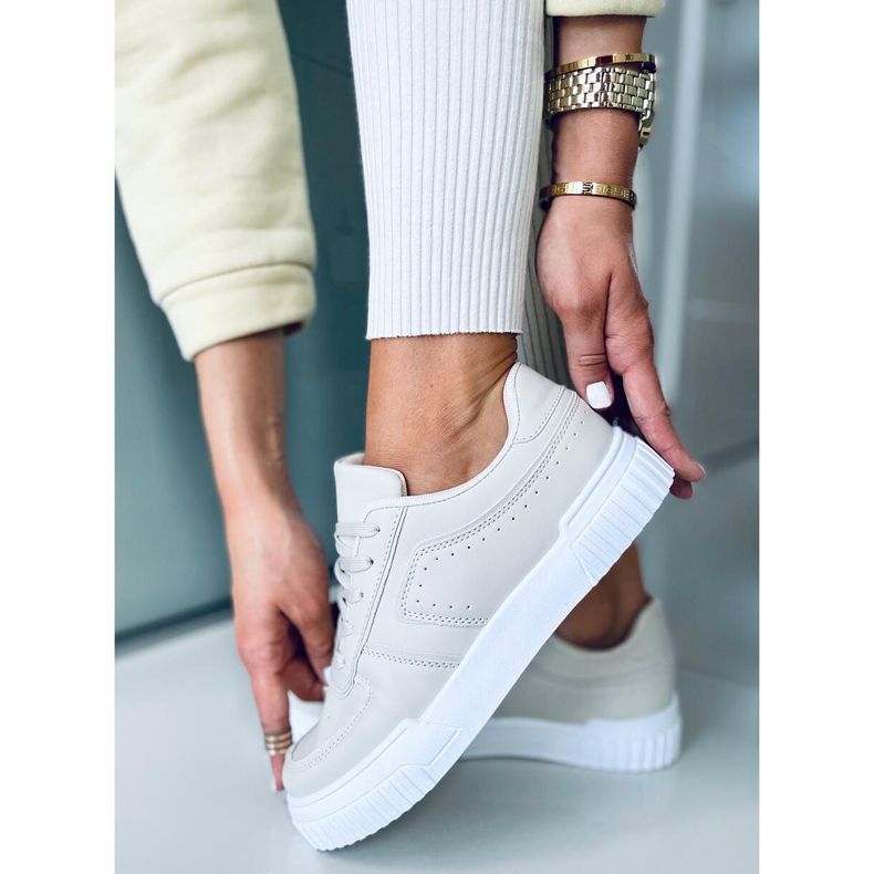 Salbeibeige Damenturnschuhe 1