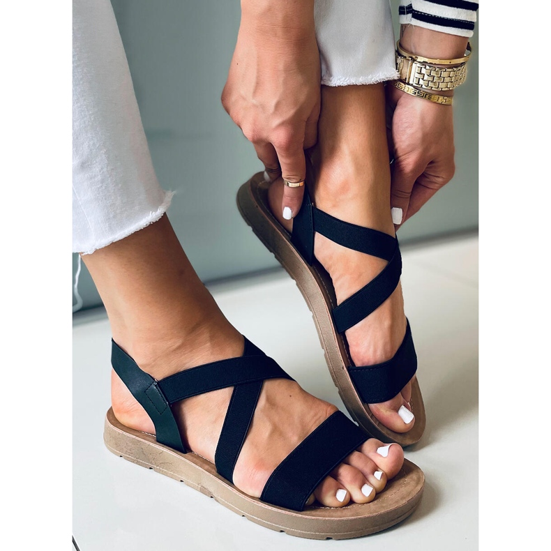 Zinnia Schwarze Damensandalen 1