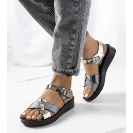 Schwarze Tulia Damensandalen 1