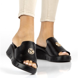 Lederhausschuhe Filippo DK3596 / 22 Bk schwarz 4