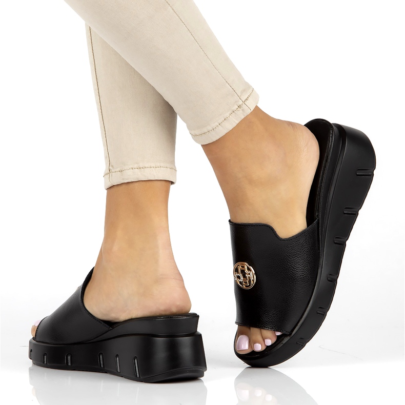 Lederhausschuhe Filippo DK3596 / 22 Bk schwarz 6