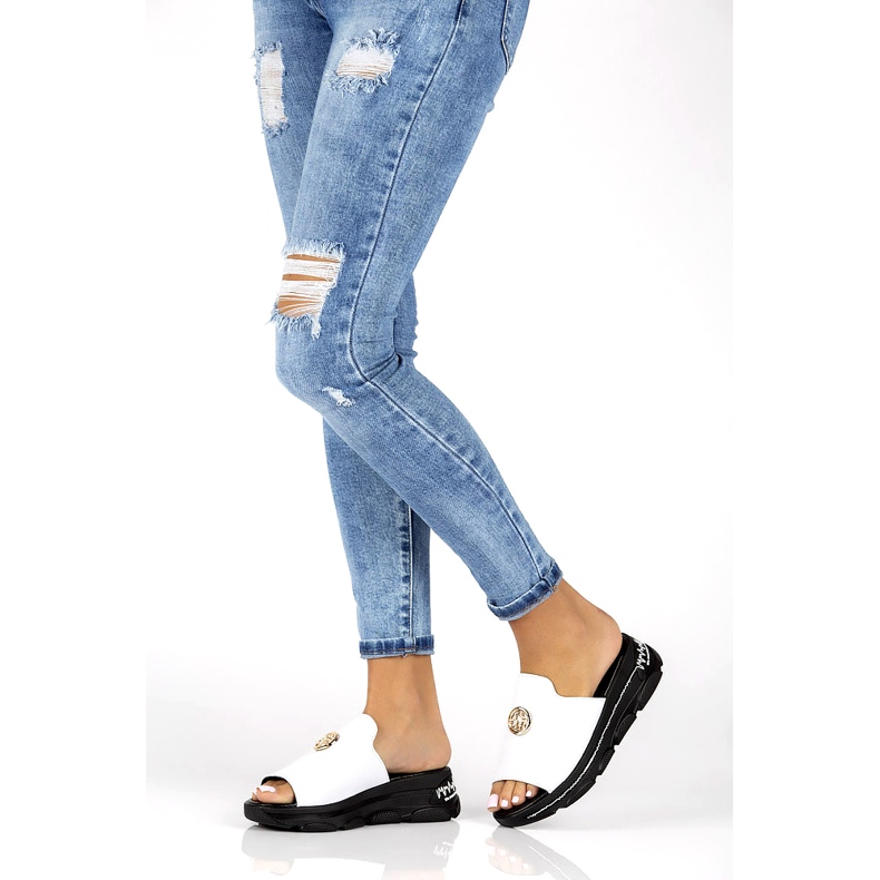 Lederhausschuhe Filippo DK3872 / 22 Wh weiß 5