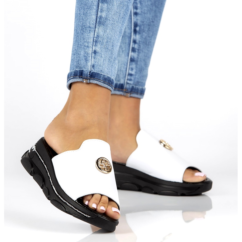 Lederhausschuhe Filippo DK3872 / 22 Wh weiß 6