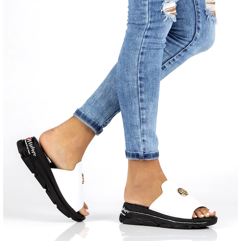 Lederhausschuhe Filippo DK3872 / 22 Wh weiß 7