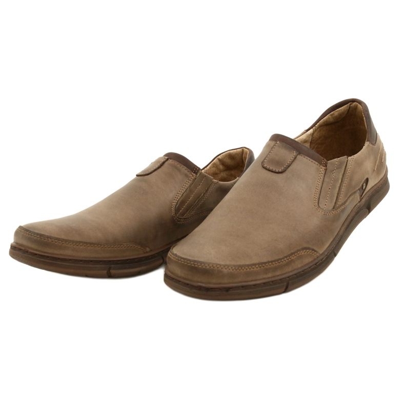 Polbut Herren-Slip-on-Mokassins J51, braun 2