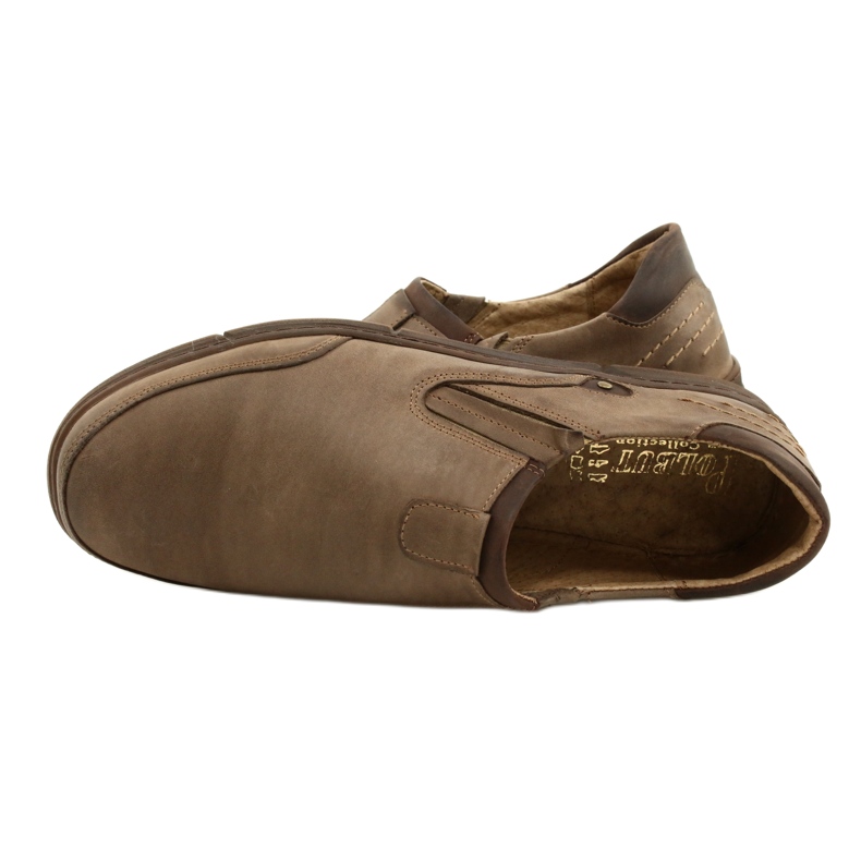 Polbut Herren-Slip-on-Mokassins J51, braun 5