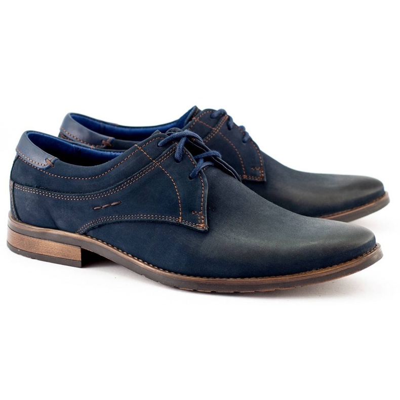 KOMODO Elegante Herrenschuhe 877 marineblau navy blau 4