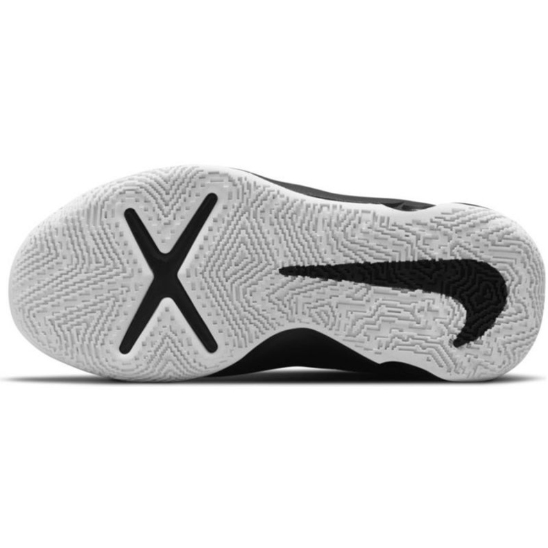 Nike Team Hustle D 10 Big Basketball Schuh Jr CW6735 004 Basketballschuh schwarz silber- 6