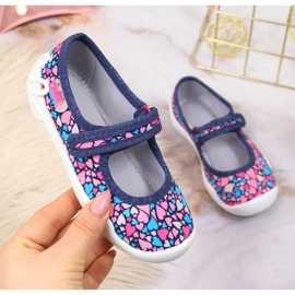 Ballerinas mit Klettverschluss Grant Jr. Befado navy blau 1