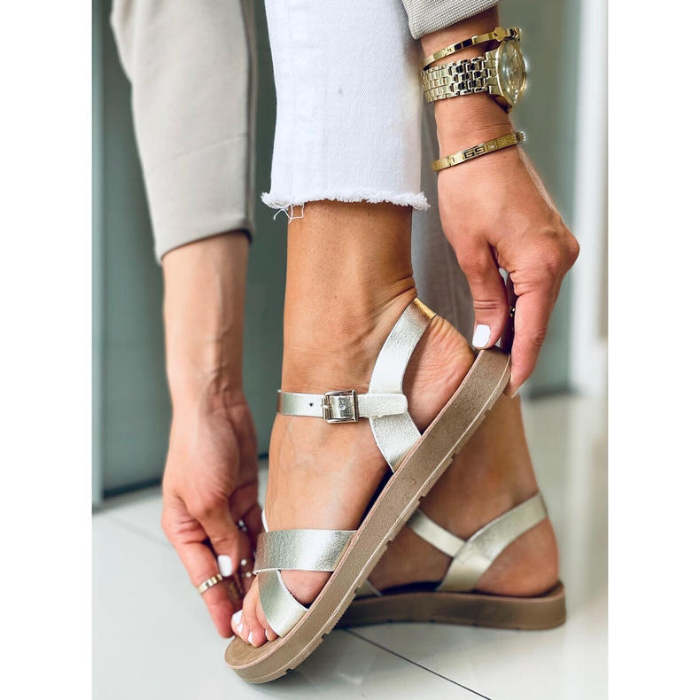 Nevada Gold Damensandalen golden 2