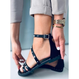 Römersandalen aus schwarzem Kairo 2