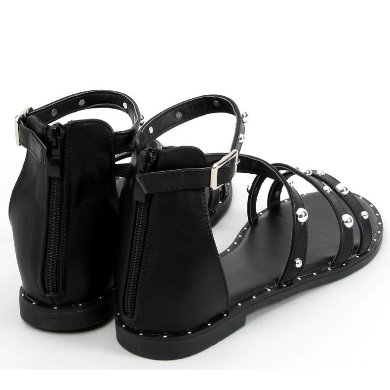 Römersandalen aus schwarzem Kairo 1