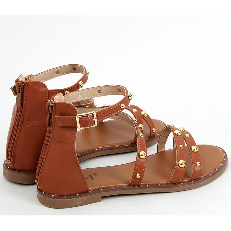 Römische Sandalen Cairo Camel braun 1