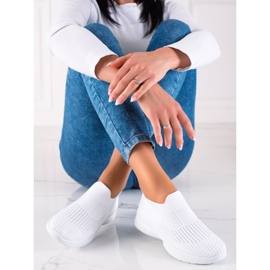 Sportschuhe zum Hineinschlüpfen weiß 2