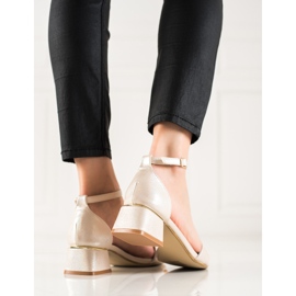 Goodin Glänzende Sandalen golden 1