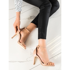 Goodin Elegante beige Sandaletten mit hohen Absätzen 1