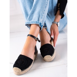 Seastar Geflochtene Espadrilles schwarz 1