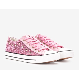 Kirsts pinke Glitzer-Sneakers rosa 1