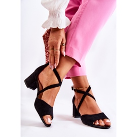 Damensandalen mit hohem Absatz Sergio Leone SK825 Schwarz 2