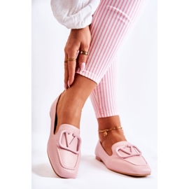 PS1 Loafers Brogues mit rosa Hermosa-Ornament 2