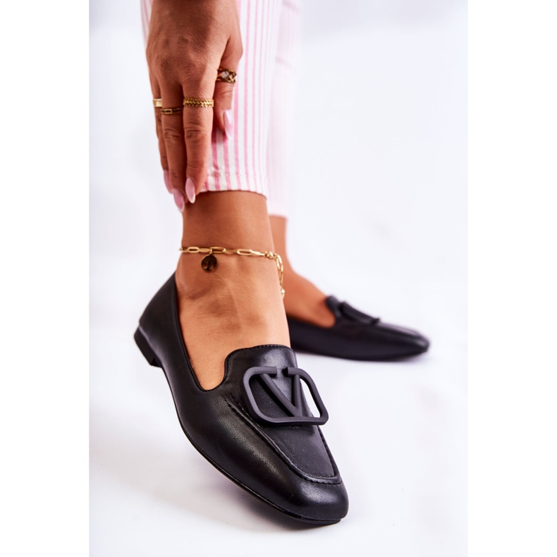 PS1 Mokassinschuhe mit schwarzem Hermosa-Ornament 2