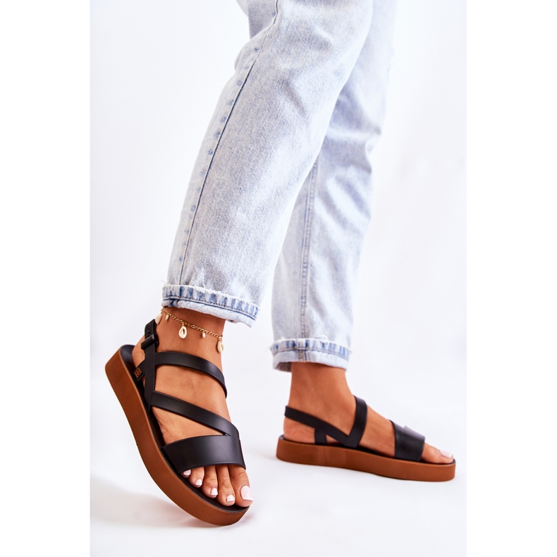 Damen Gummisandalen ZAXY JJ285052 Schwarz 1