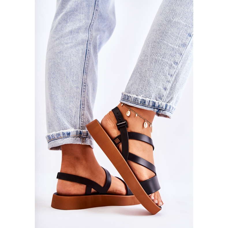 Damen Gummisandalen ZAXY JJ285052 Schwarz 2