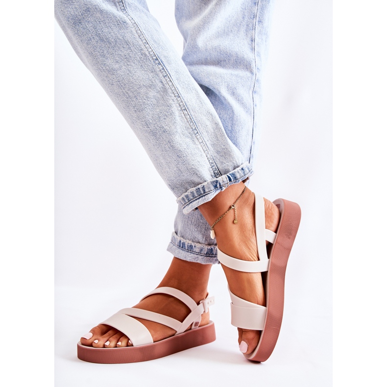 Damen-Sandalen aus Gummi ZAXY JJ285053 Weiß 2