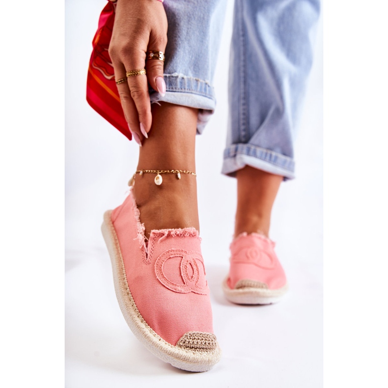 PS1 Klassische Damen-Espadrilles Coral Flaure rosa 1