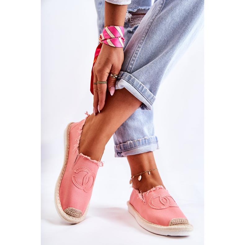 PS1 Klassische Damen-Espadrilles Coral Flaure rosa 2