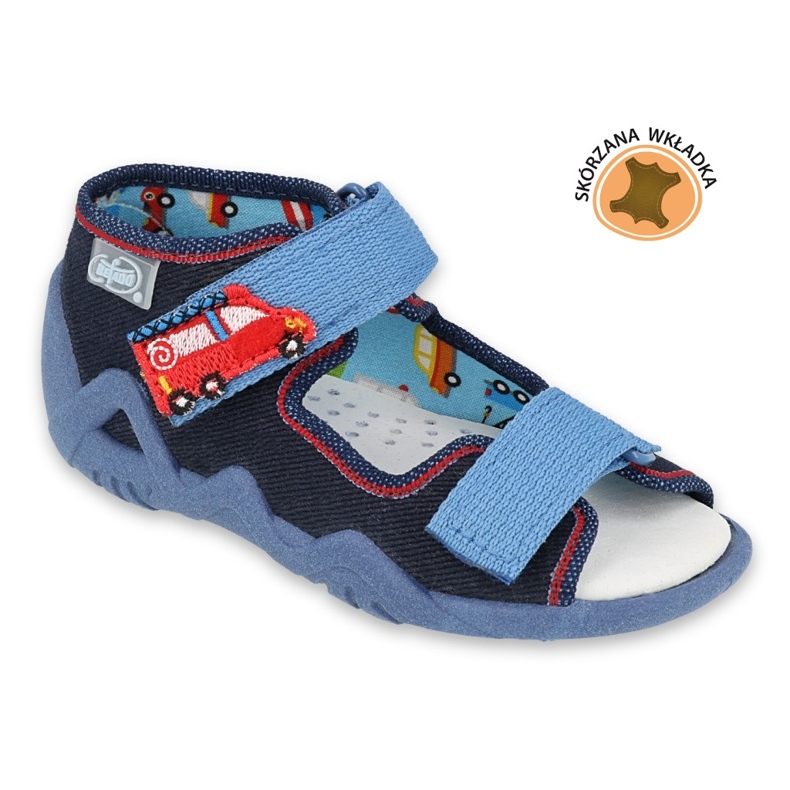 Befado gelbe Kinderschuhe 350P014 rot navy blau blau 1