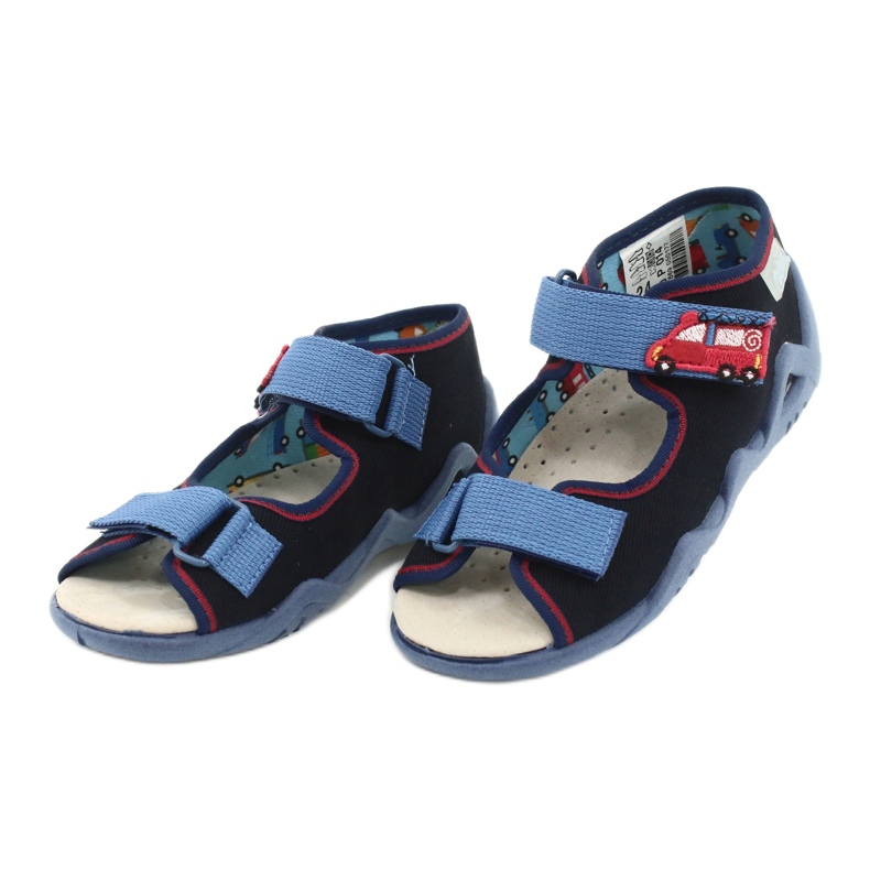 Befado gelbe Kinderschuhe 350P014 rot navy blau blau 3