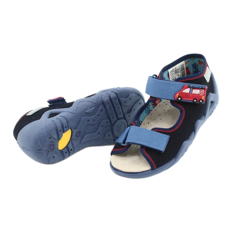 Befado gelbe Kinderschuhe 350P014 rot navy blau blau 4