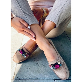 Loafer mit Megara Khaki-Steinen beige 2