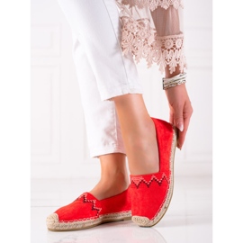 Lucky Shoes Espadrilles mit Muster rot 1