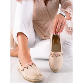 Lucky Shoes Espadrilles mit Muster beige 1