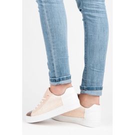 Kylie Schnürsneaker mit Glitzer braun 1