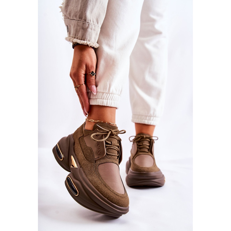 PS1 Sportschuhe für Damen Khaki New Horizon Schuhe braun 1