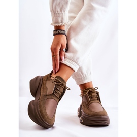 PS1 Sportschuhe für Damen Khaki New Horizon Schuhe braun 2