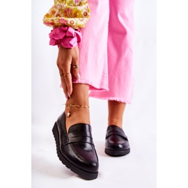 Keil-Loafer aus Leder La.Fi Black Alannah schwarz 1