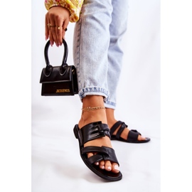 Bequeme Damenhausschuhe aus Leder Maciejka 05549-01 Schwarz 1